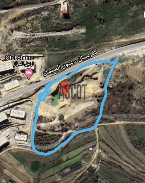 Big plot for sale in Faqra