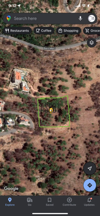 Land for sale in Beit Mery behind L'os restaurant