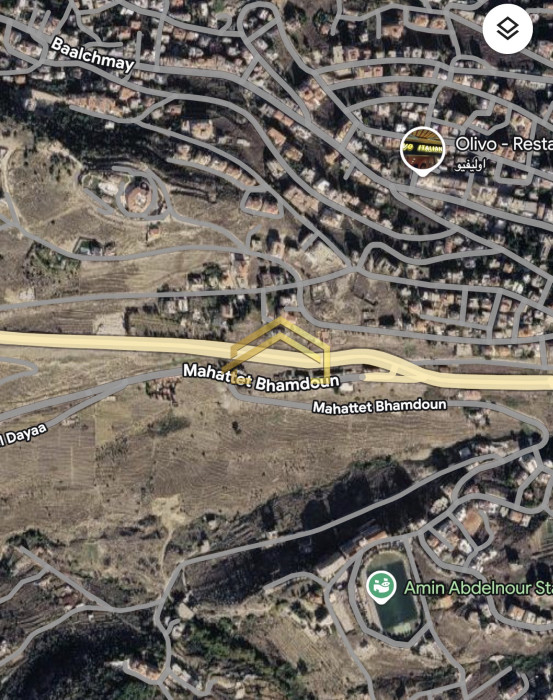 Prime Land 1940 sqm for Sale in Bhamdoun – Directly on the Highway