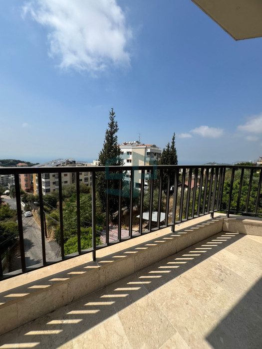 Apartment fully furnished with open view in mazraat yachouh