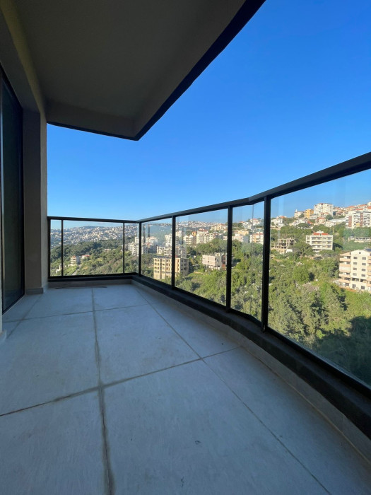 Brand new apartment with open view and small terrace in kornet el hamra