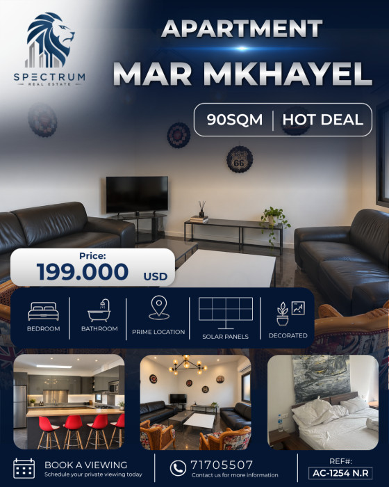 Apartment For Sale In Mar Mikhael
