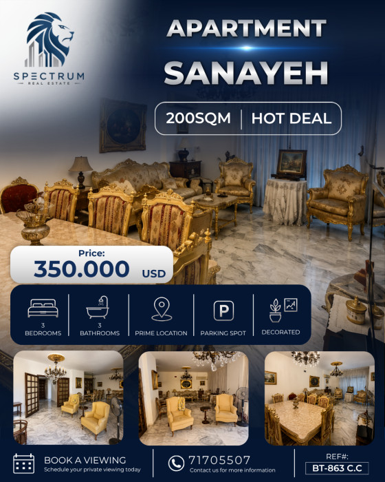 Apartment For Sale In Sanayeh